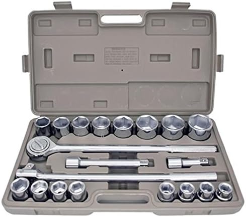 Socket Wrenches 21pc METRIC 3/4" Drive Socket Set w Storage Case Jumbo Ratchet Wrench Extension