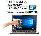 2016 Toshiba Satellite S55T 15.6-Inch Full HD Touchscreen Gaming Laptop(Intel Core i7-6700HQ Processor, 12GB RAM, 1TB HDD +128GB SSD, NVIDIA GeForce GTX 950M, Windows 10)