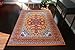 Generations pre8023Orange_6x8 Oriental Traditional Isfahan Persian Area Rug, 5' x 8', Light Blue/Navy/White/Orange/Yellow/Crimson Red