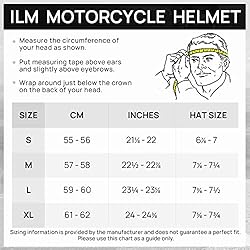 ILM Motorcycle Dual Visor Flip up Modular Full Face