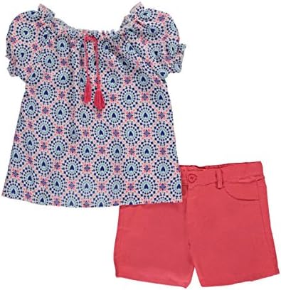 Girls Luv Pink Big Girls' "Heart Sprinkled" 2-Piece Outfit - coral/multi,