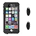 ImpactStrong Compatible with iPhone 6 Waterproof Case [Fingerprint ID Compatible] Slim Full Body Protection - Black