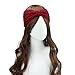Sannysis Women Winter Warmer Hairband Hollow Woven Handcraft (Red)