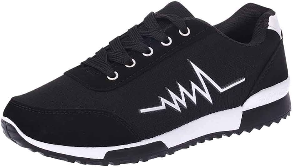 Women's Casual Sneakers Lace-Up Outdoor Sport Walking Running Breathable Mesh Shoes