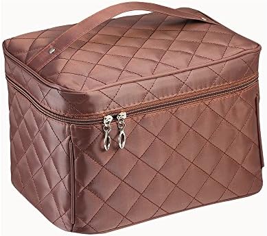 Toiletry Bags, Arricastle Portable Travel Cosmetic Bag Large Capacity Waterproof Multifunction Bag Makeup Organizer Case (Large Brown)