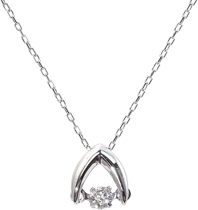 Amazon Barzaz バルザス ダイヤモンド ネックレス プラチナ 揺れる レディース ダンシングストーン 一粒 宝石 ネックレス 通販