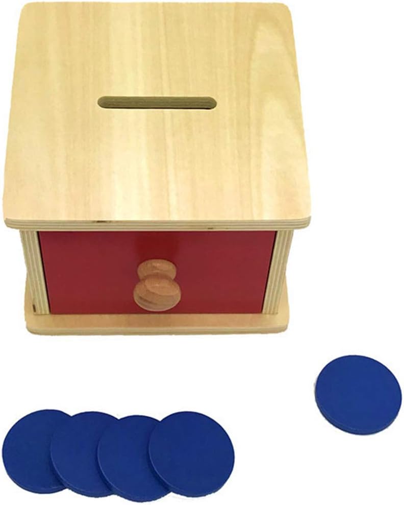 CaingmoMontessori Infant Coin Box Bank Game Safety Water Paint