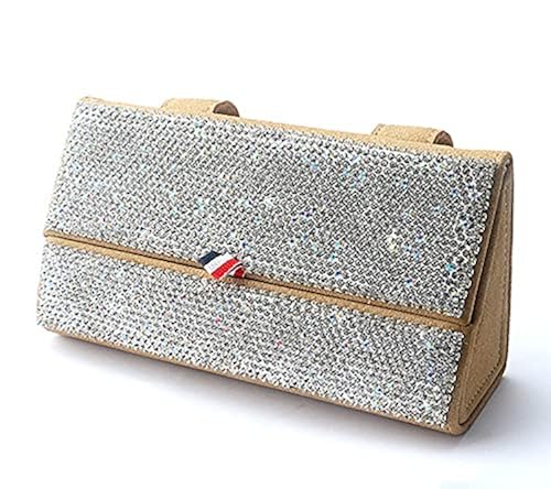 Dotesy Sparkling Bling Sunglasses Holders for Car Sun Visor