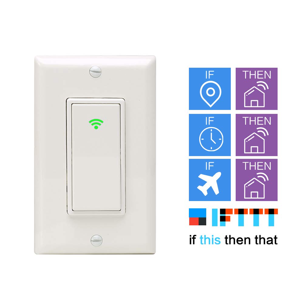 Smart Light Switch Work with Alexa and Google Home, FREECUBE WiFi Light