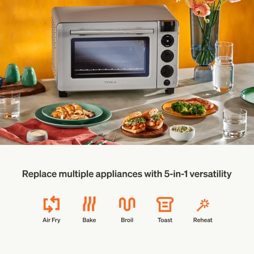 Tovala Smart Oven, 5in1 Air Fryer Oven Combo Air Fry, Toast, Bake