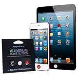 eTech Parts Spigen Aluminum Home Buttons for Apple iPad and iPhone Models - Retail Packaged Series - Red, Silver, and Gunmetal - 3 Pack (550-1901)