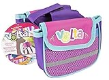 Volta Royal Regalia Saddle Bags Two Main Compartments With Bonus Mesh Pockets  Easily Attaches to Frame  Compatible with Nearly Any Bicycle  Pink, Purple, and Baby Blue