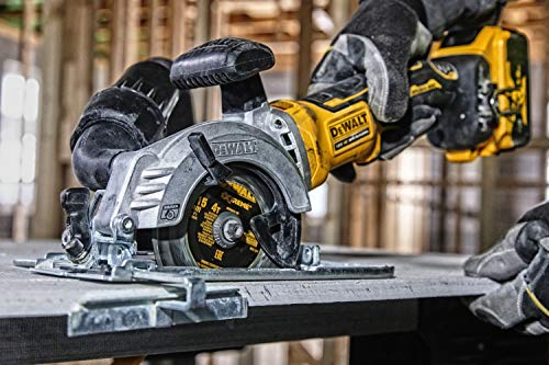 Dewalt 18V Akku- Handkreissäge DCS571NT (bürstenlos, 38mm max. Schnitttiefe, spezielle Bauweise für Einhand-Betrieb… – Bild 4