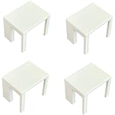 spansee 4 PCS Bookcase Connector Compatible with IKEA Billy Bookshelf, Bookshelf Aligner Shelf Straightener, Accessories Compatible with IKEA Billy Shelves, Top Aligner (White)
