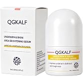 Brightening Underarm &amp; Bikini Area Serum Roll-On for Sensitive Skin, Evens Skin Tone &amp; Dark Spot Corrector with Niacinamide &amp; Tranexamic Acid, Post-Shave Relief for Strawberry Skin, Fragrance-Free (30ml)