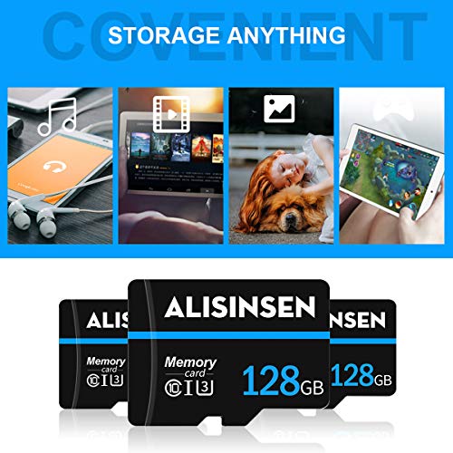 Micro-SD-Karte, 128 GB, mit SD-Kartenadapter, Klasse 10, TF-Speicherkarte 128 GB, High-Speed-Speicherkarte für… – Bild 4