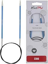 KnitPro Zing Fixed Circular Needles 40 inches 4.00mm Metal