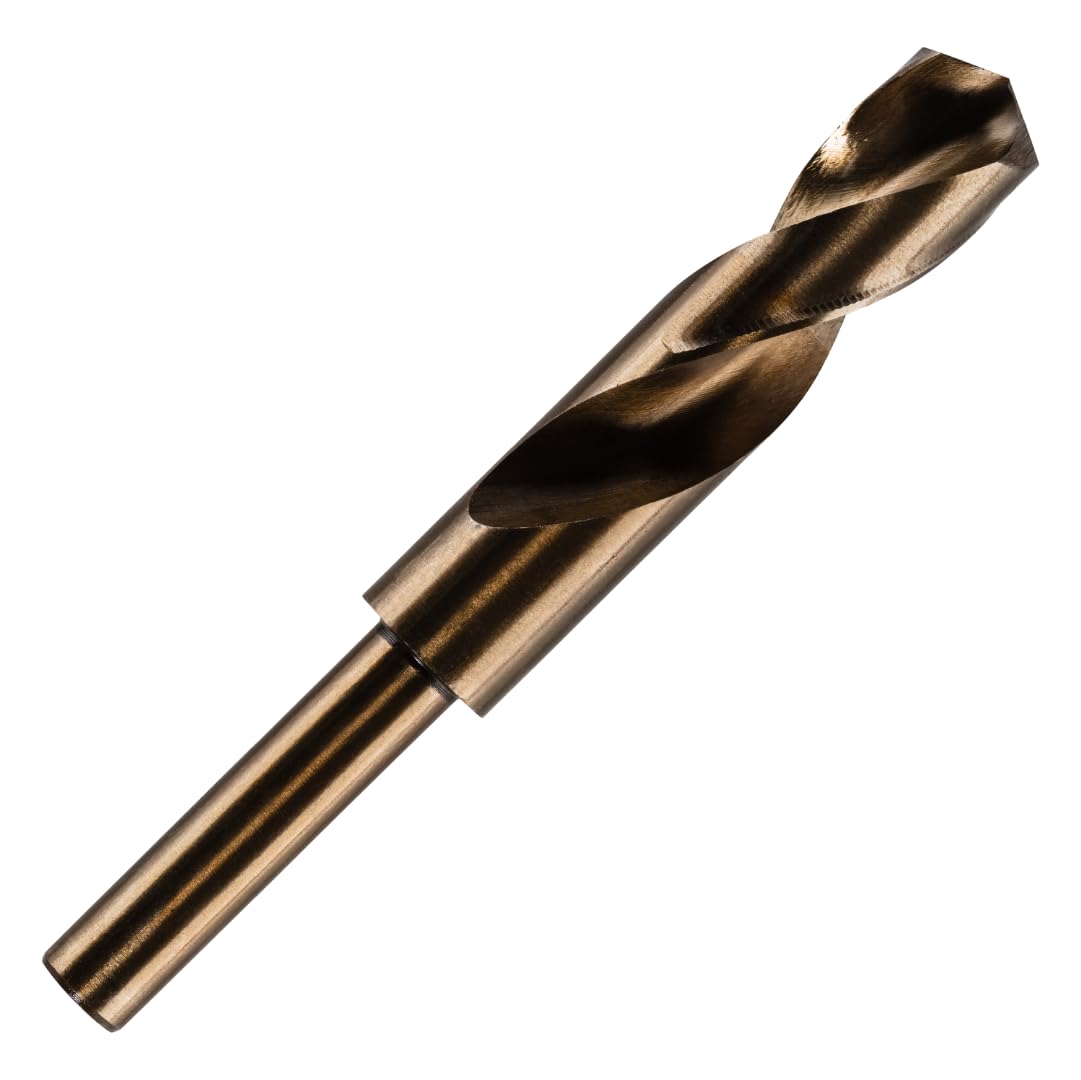 21.5mm HSS Cobalt Blacksmith Drill Bit - Reduced Shank Drill For Stainless Steel & Hard Metals