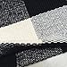 UKELER Buffalo Plaid Rugs- Machine Washable Black and White Checkered Plaid Rug Hand-Woven Buffalo Checkered Kitchen Runner Rugs 51.2''x23.6''
