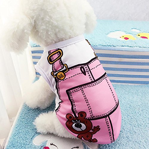image for Auwer Pet Clothes, Summer Pet Dog Clothes Absorbent and Breathable Pup