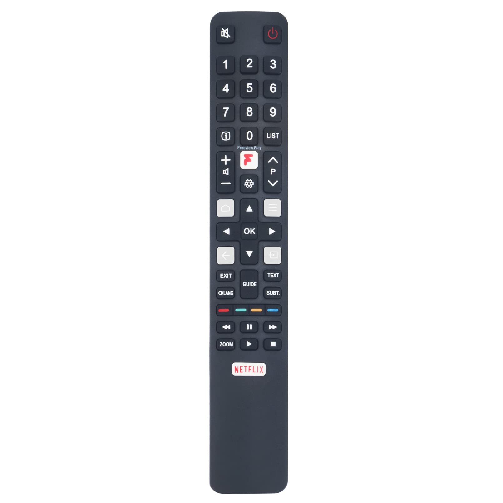 VINABTY Replacement Remote Control Fit for TCL Anroid TV 55C815K 75P715K 65P715K 55P715K 50P715K 43P715K RC802N-YUI5