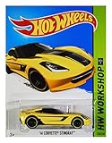 Hot Wheels, 2015 HW Workshop, '14 Corvette Stingray [Yellow/Black] Die-Cast Car #233/250