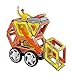 Magformers XL Cruisers Construction Set (37-Pieces) Magnetic Building Blocks, Educational Magnetic Tiles Kit, Magnetic Construction STEM Set Includes Wheels