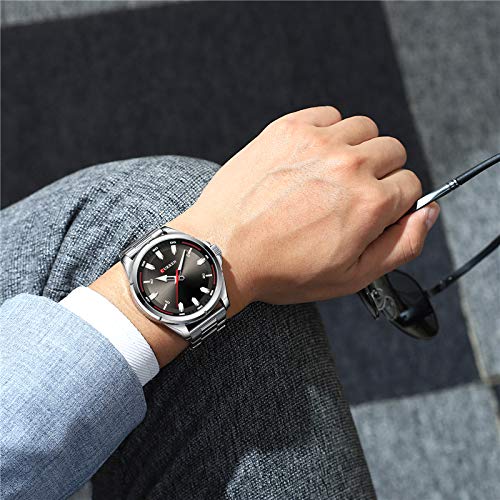 Relojes para hombre de cuarzo de negocios reloj de moda clásico reloj de banda de acero reloj Hombres - Imagen 4