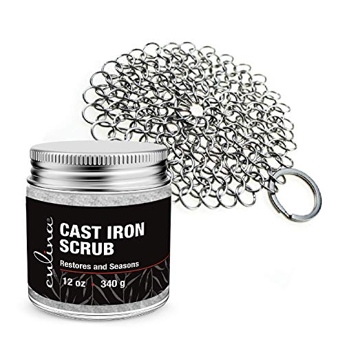 Culina Cast Iron Cleaning & Restoring Scrub & Stainless Steel Scrub