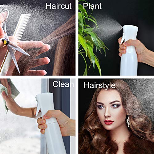 Hair Mister Water Spray Bottle Continuous 360 Fine Mist Sprayer for Curl Hair Cleaning