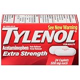 Tylenol Extra Strength Caplets, Fever Reducer and Pain Reliever, 500 mg, 24 ct.