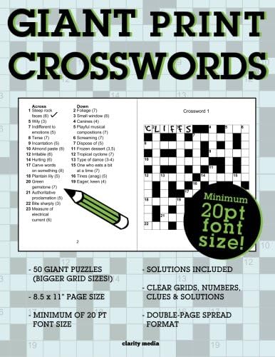 Giant Print Crosswords