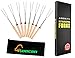 Aoocan marshmallow roasting sticks Telescoping Rotating Smores Skewers Hot Dog - 32 inches - Set of 8 smores sticks for fire pit, Campfire, Camping, Bonfire and Grill