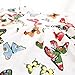 Sunsent Kids Girl Long Sleeve Butterfly Printed Dress Blouse 2-7Y
