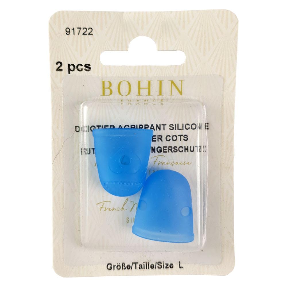 Bohin - Blue (Large) Rubber Thimble - 2 Pieces