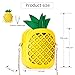 yuboo Women's Pineapple Purse, Summer Pineapple Bag Yellow Crossbody Shoulder Bag Novelty Purse for Hawaiian Tropical Accessories for Women