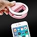 Selfie Light - TeckEpic 36 LED Selfie Ring Light Laptop Camera Photography Video Lighting for iPhone, iPad, Samsung, BlackBerry, Motorola and Android Smartphones, Pink