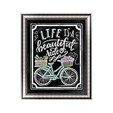 Fairylove 25×30 Diamond Painting Kit Black Board Series Bead Painting Kit Diamond Embroidery Kit, Life is a Beautiful Life