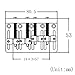Kmise String Hardtail Electric Guitar Bridge (Z3721)