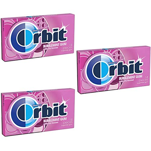 Orbit Gums Variety Pack of 15,Peppermint, Wintergreen, Spearmint