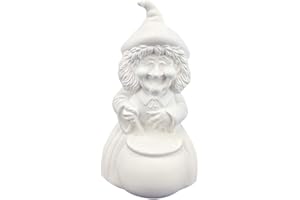 Ceramics in Montana Ceramic Bisque Witch Halloween Ready to Paint