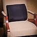 DMI Lumbar Support Pillow for Chair to Assist with Back Support with Removable Washable Cover to Ease Lower Back Pain while Improving Posture, 14 x 13 x 5, Contoured Foam, Standard, Black