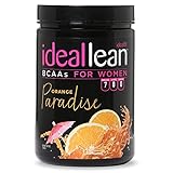 IdealLean, BCAAs For Women, Orange Paradise - Build Lean Muscle Now with Branched Chain Amino Acid; Burn Fat with IdealLean’s Fat Loss Blend; 0 Carbs, Sugars, and Calories, 30 Servings