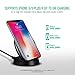 Nekteck iPhone X Wireless Charger,Fast Wireless Charger Stand for Samsung Galaxy S9/ S9 Plus/ S8 /S8 Plus /S7 /S7 S6 Edge,Note 8/5, Standard Charger for iPhone X/ 8/8 Plus(NOT Included AC Adapter)