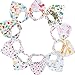 Gemini Fairy Baby Bandana Drool Bibs, Unisex 10-pack Absorbent Cotton, Lovely Baby Gift for Boys & Girls (Model 1)