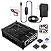 Smraza Raspberry Pi 3 B+ Case with Fan, Heatsinks, 5V 2.5A Power Supply w/On Off Switch, Case for RPi 3 B+ Model B+(Plus)