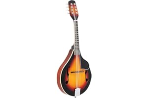 GUANGSHUOHUI Elegant Mandolin Musical Instrument,A Style Mandolin Instrument with Guard Board,Glossy Sunburst Finish