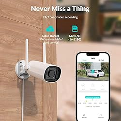 NETVUE Security Camera Outdoor, 1080P 2.4G WiFi