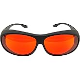 Laser Safety Glasses 532nm OD6 180nm-532nm Wavelength Violet/Blue/Green Laser Protective Goggles for 405nm, 445nm, 450nm,473nm 532nm T1- F