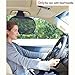 TFY Car Interior Roof Handle Sunshade Sun Protection Plus Glare Reduction for Driver and Passengers